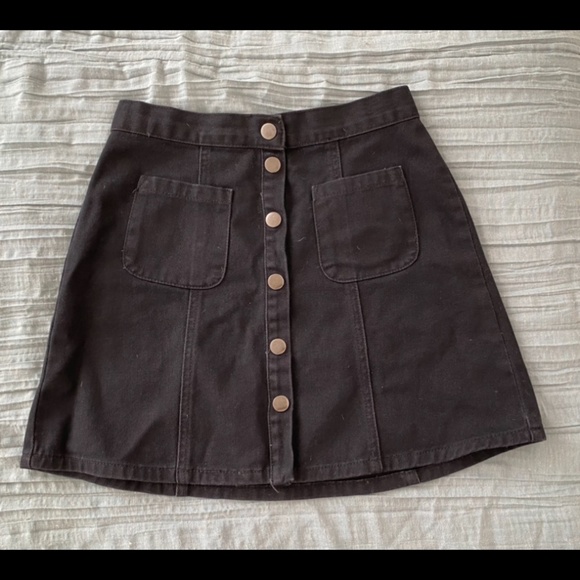 BDG Denim Button-Front Skirt - Picture 1 of 3